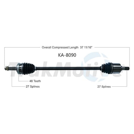 Surtrack Axle Cv Axle Shaft, Ka-8090 KA-8090
